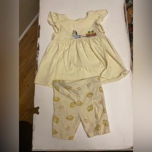 Bluey lemon outfit size 5t